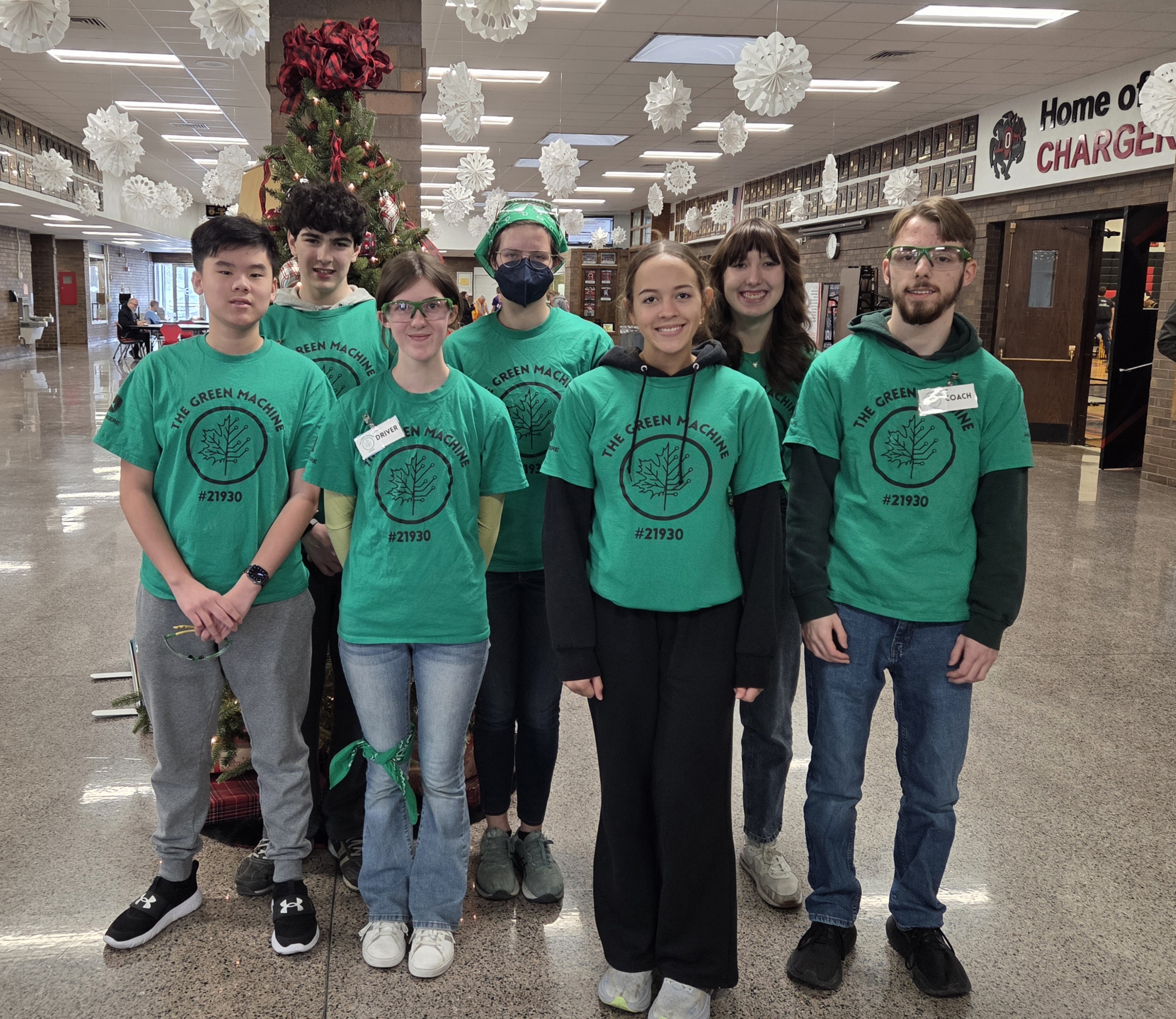 Geneseo High School robotics after their second win, December 13, 2025